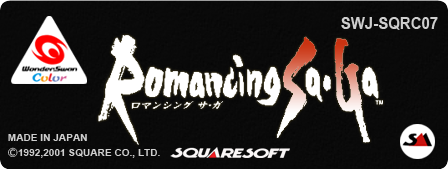 Romancing SaGa logo for WonderSwan Color